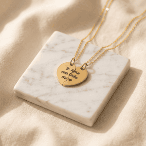cadena twin heart frente